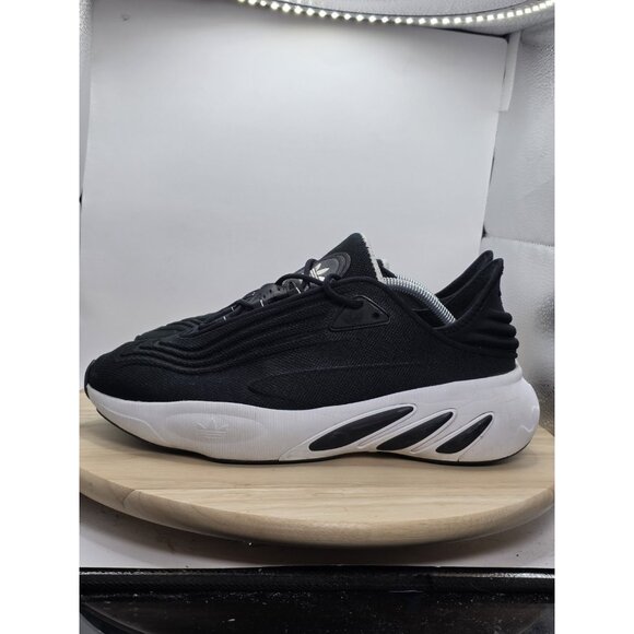 MEN'S ADIDAS ADIFOM SLTN  Black / Core Black / Cloud White HP6477 Shoes Size 12 - Picture 1 of 8